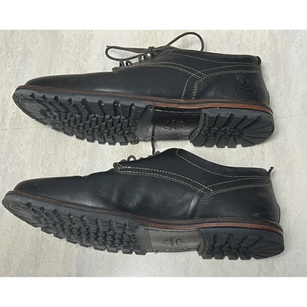 Cole Haan Grand 360 Mens 9 Black Leather Oxford Shoes Hybrid Dress Sneaker